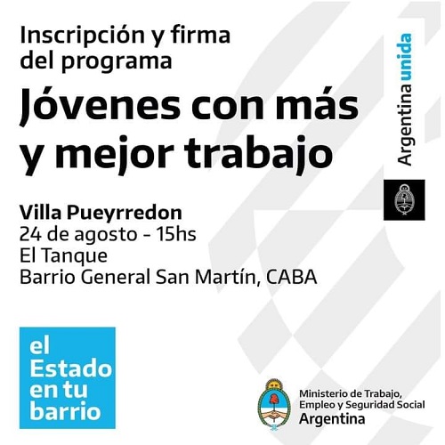 estado en tu barrio flyer