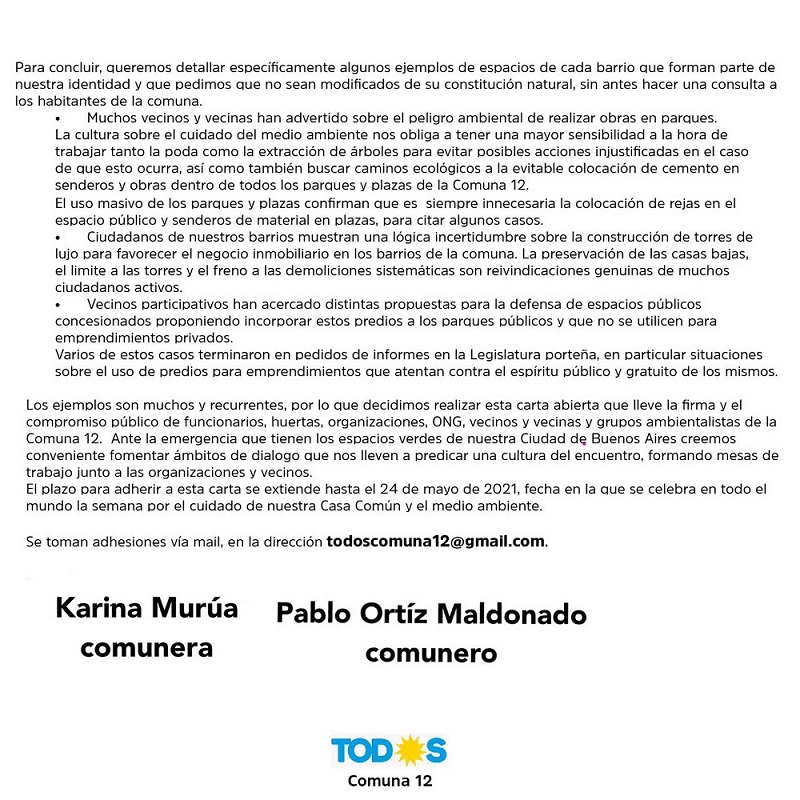 nota frente de todos
