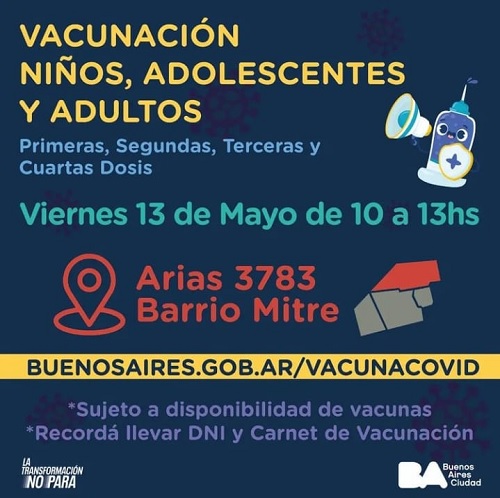 vacunacion barrio Mitre