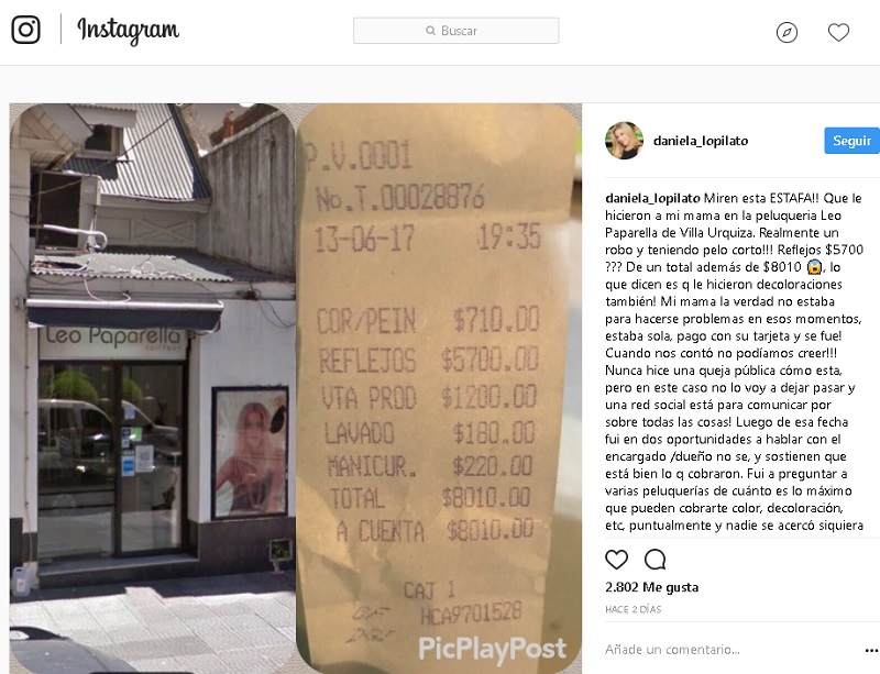 post instagram