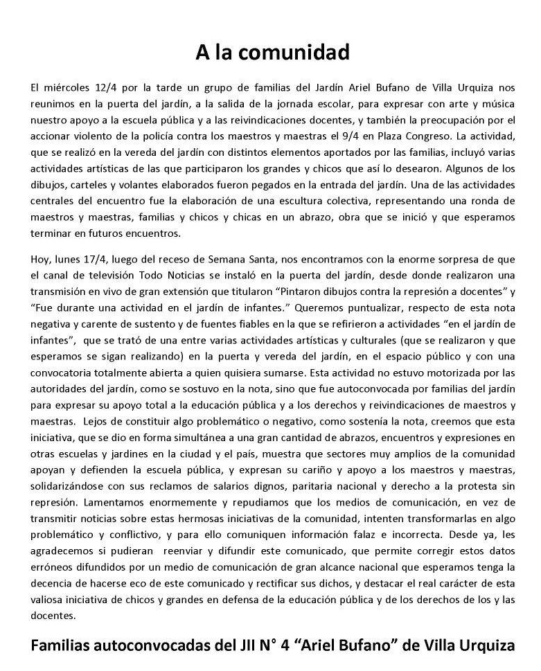 comunicado comunicado