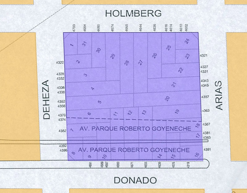 mapa planta
