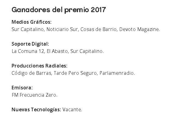 premio comuna 12