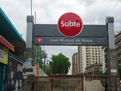 estacion juan manuel de rosas