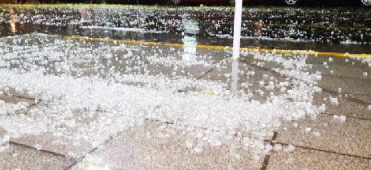 granizo en la comuna 12