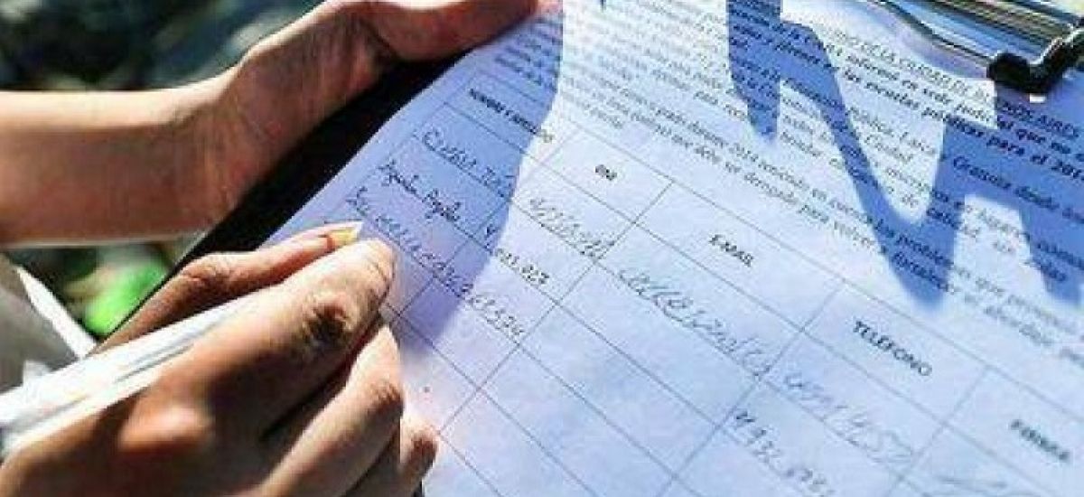 junta de firmas