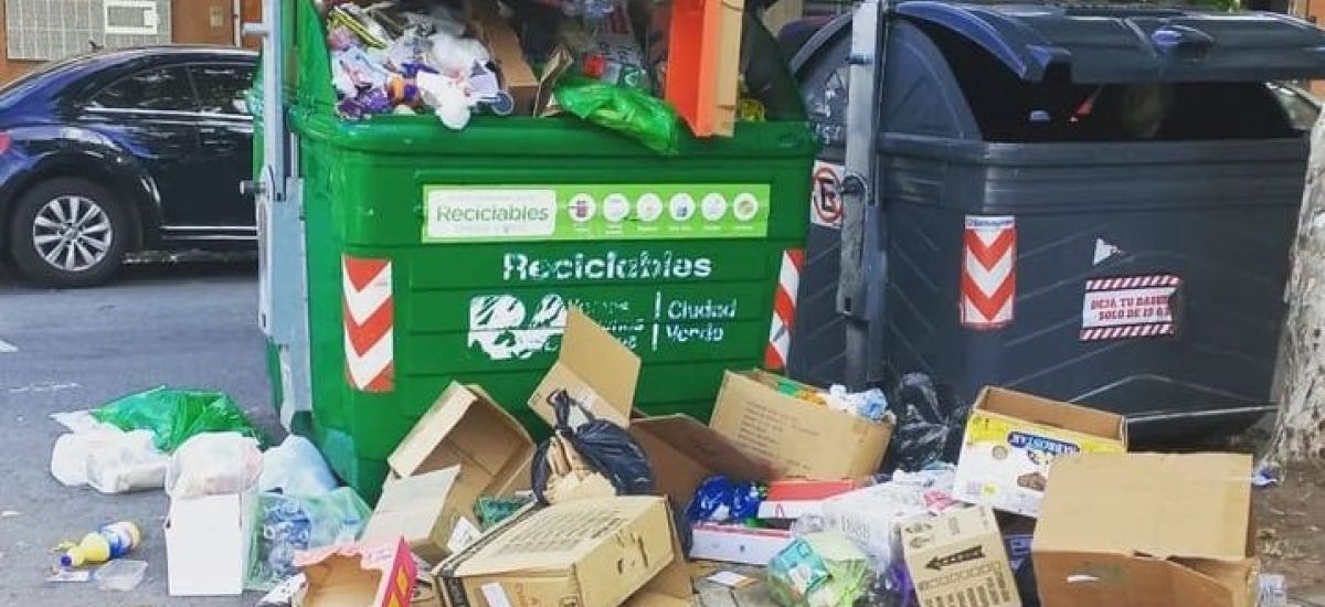 contenedores desbordados