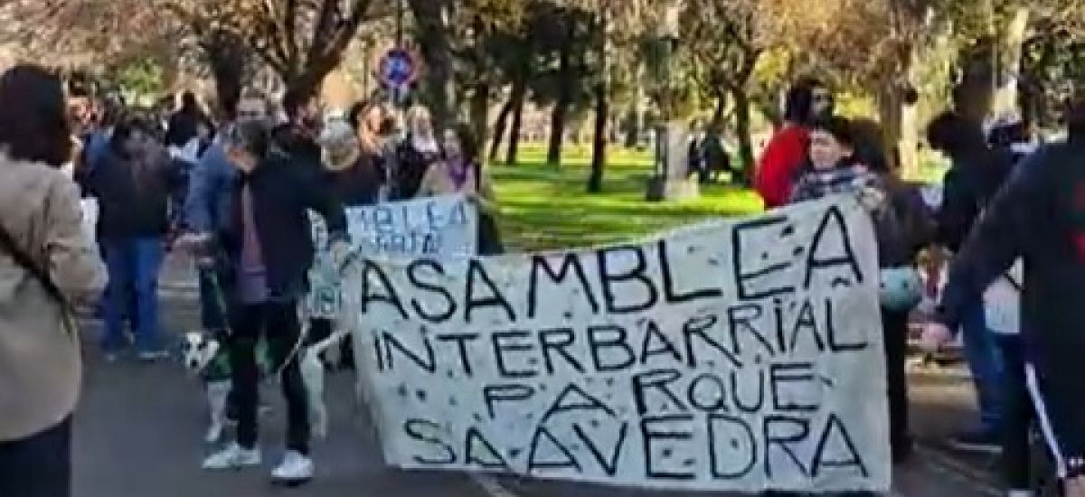 manifestacion parque saavedra