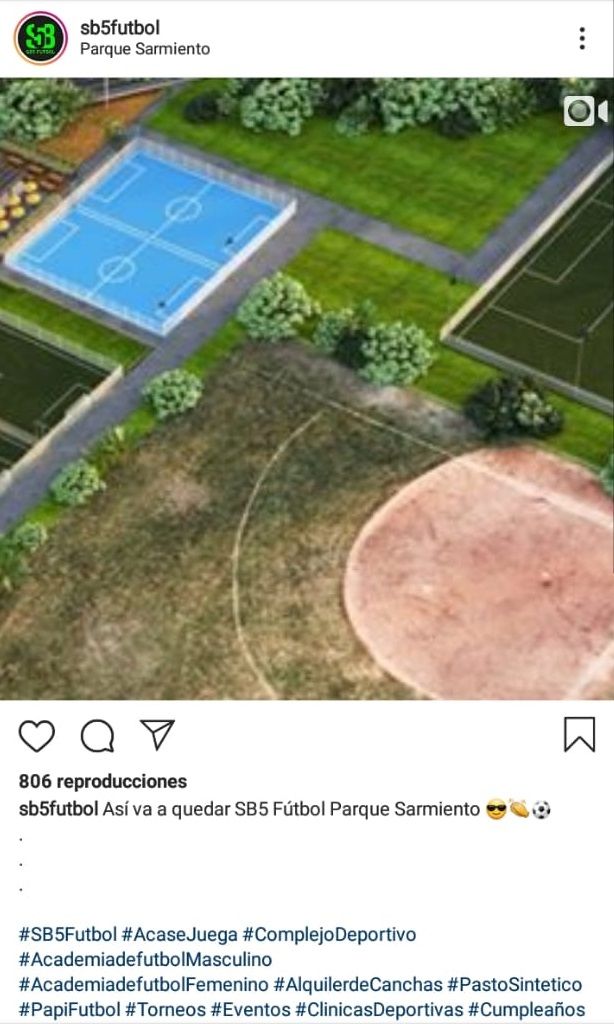 vista aérea nuevas canchas