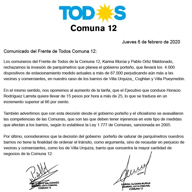 comunicado